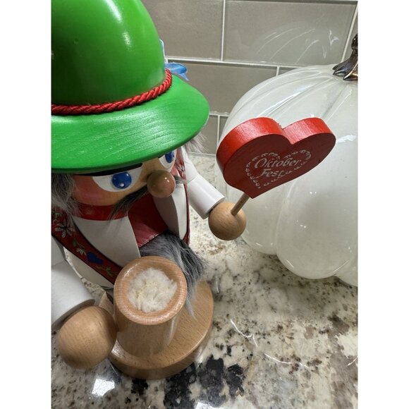 Steinbach Chubby Troll Oktoberfest Nutcracker Fall Table Top Decor Germany #306 - Picture 5 of 12